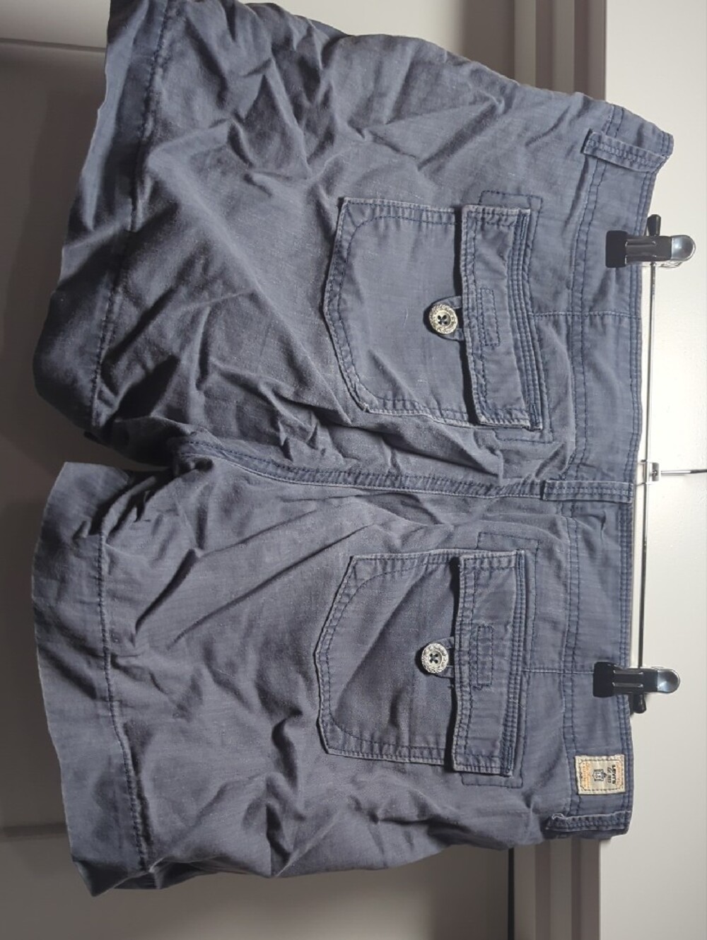Levi's Women's Slate Blue Cargo Shorts - Picture 5 of 7